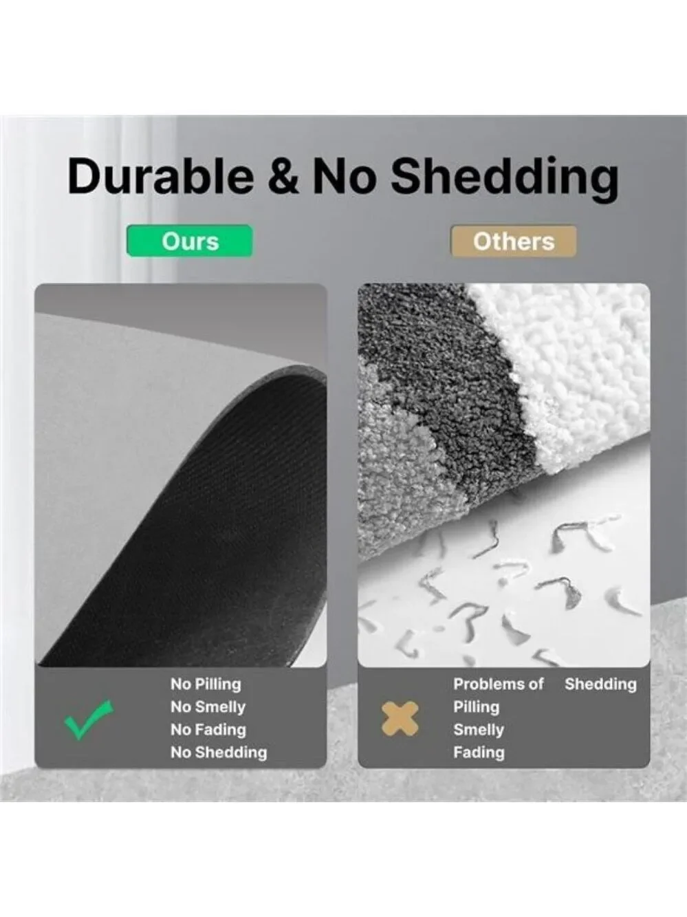 Grey Diatomaceous Earth Bath Mat Non Slip Quick Dry Super Absorbent Thin Rug
